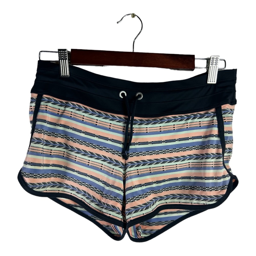 Athleta Striped Athletic Gym Yoga Running Lined Shorts Size XS N303